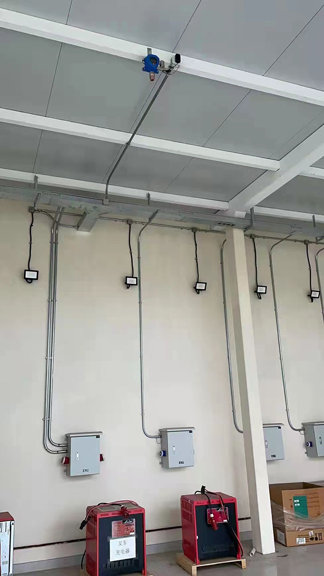 充電樁氫氣檢測儀安裝現(xiàn)場