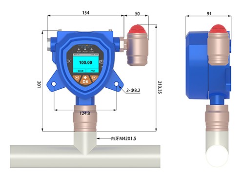 固定管道式氣體檢測儀