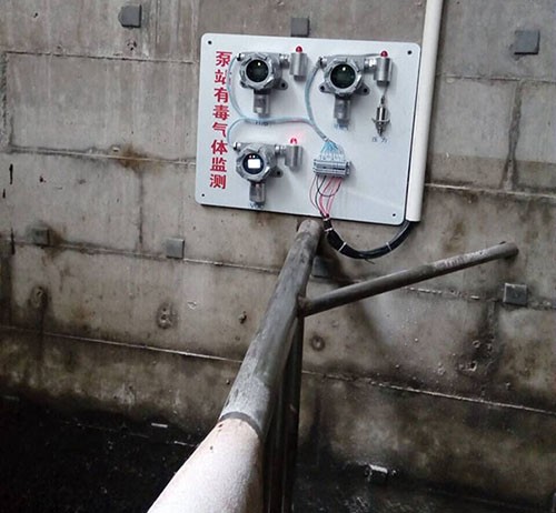 污水廠氣體檢測儀現場圖